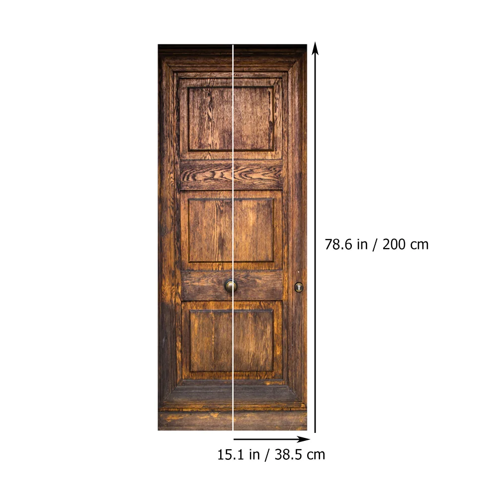 

Retro Decor Laundry Door Sticker Water Proof Wall Decals Living Room Stickers for Interior