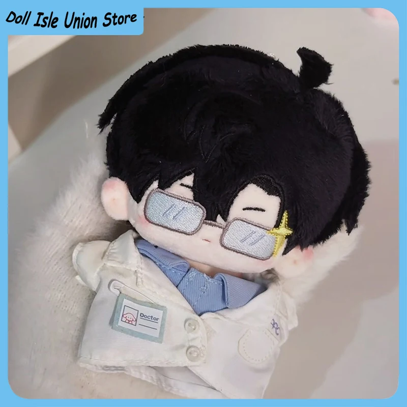 

Anime Zayne Love and Deepspace Cute 10cm Genius Glasses Boy Prited Cotton Doll Nunu Body Plush Stuffed Toy Cosplay Gift