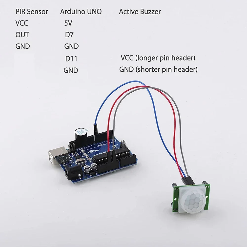 HC-SR501 5Pack Pyroelectric Infrared PIR Motion Sensor Detector Module Adjustable Sensitivity Electronic Circuit Components