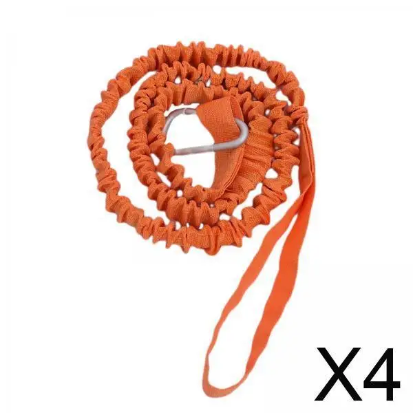 

4xKayak Paddle Leash Tether Держатель удочки Шнур для каноэ Оранжевый