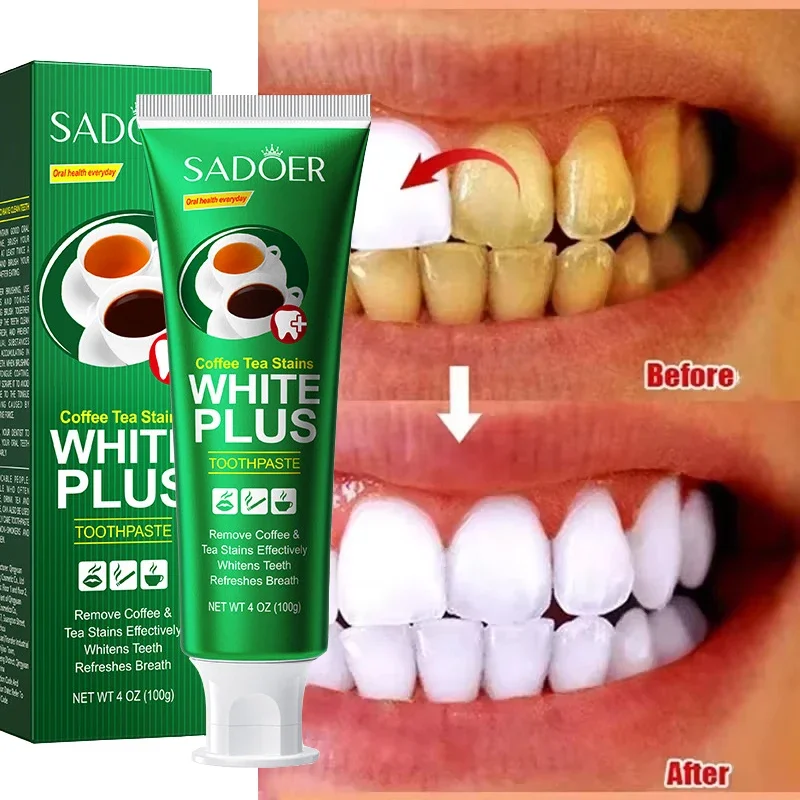 

Teeth Whitening Toothpaste Fast Remove Smoke Coffee Tea Stains Cleaning Oral Protect Gums Refresh Mint Antibacterial Dental Tool