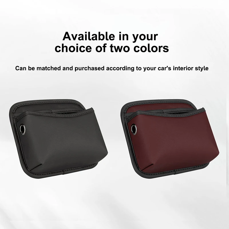 SEAMETAL Car Organizer Pocket Bag For Car Storage Box Collecting Bag Cards Phone Key Paste Box For Dashboard Door Center Console