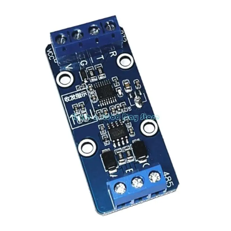 462D Bidirectional RS232 to RS485 Converters Module for Industrial Serials Communication with 500Kbps Speed LED Indicators