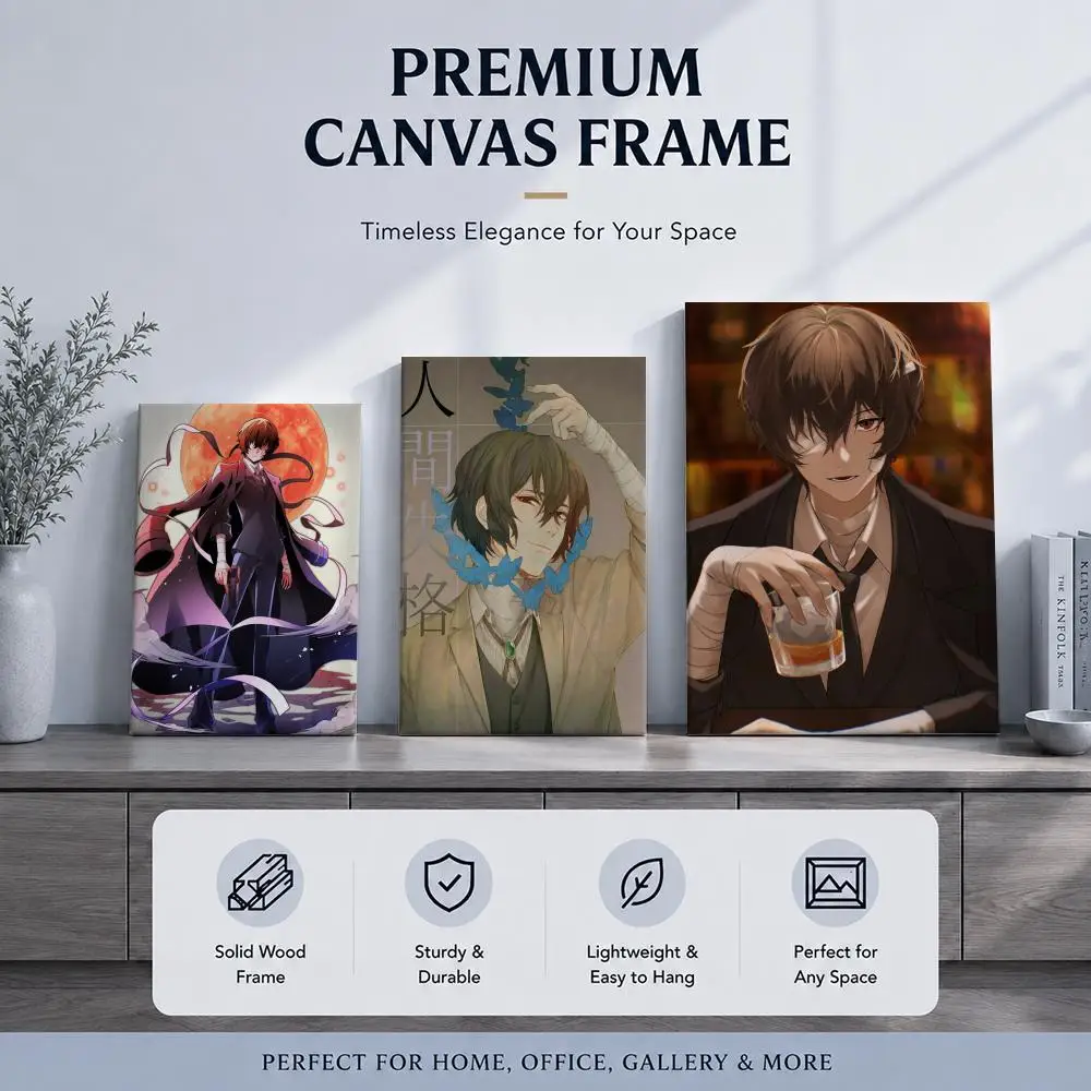 Popular Anime B-Bungo Stray DogsS Framed Wall Painting Framed Poster Wall Decor – Complements Any Wall Ambiance