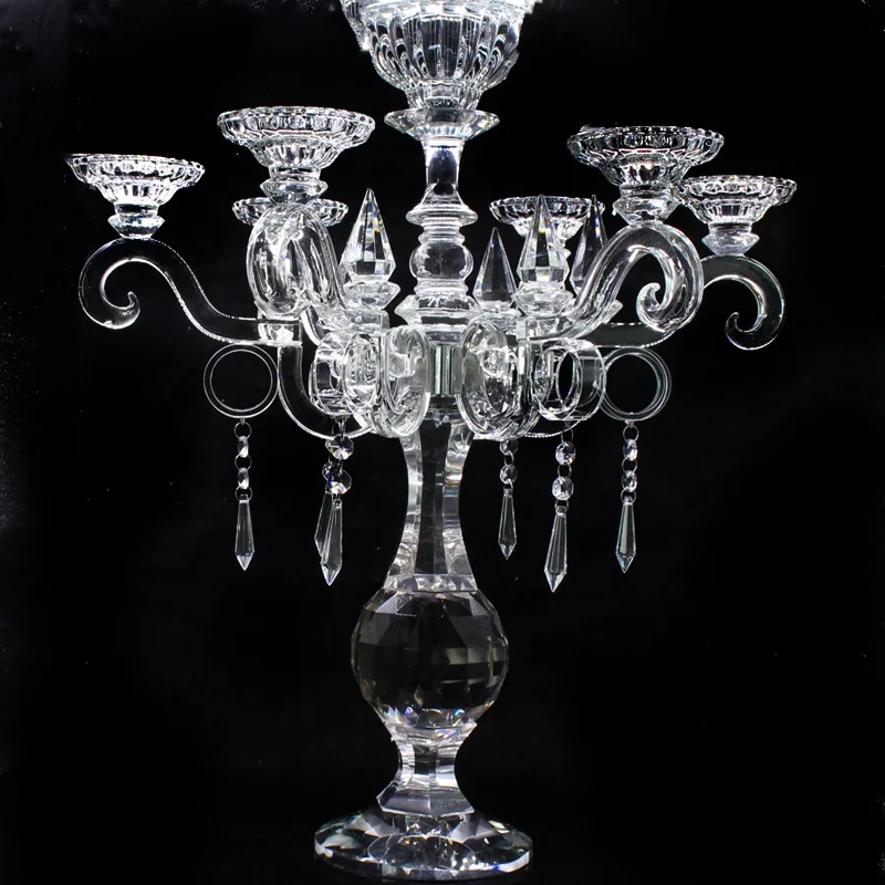 

wedding and home decoration crystal candelabra/glass candelabra wedding centerpieces/candelabra crystal