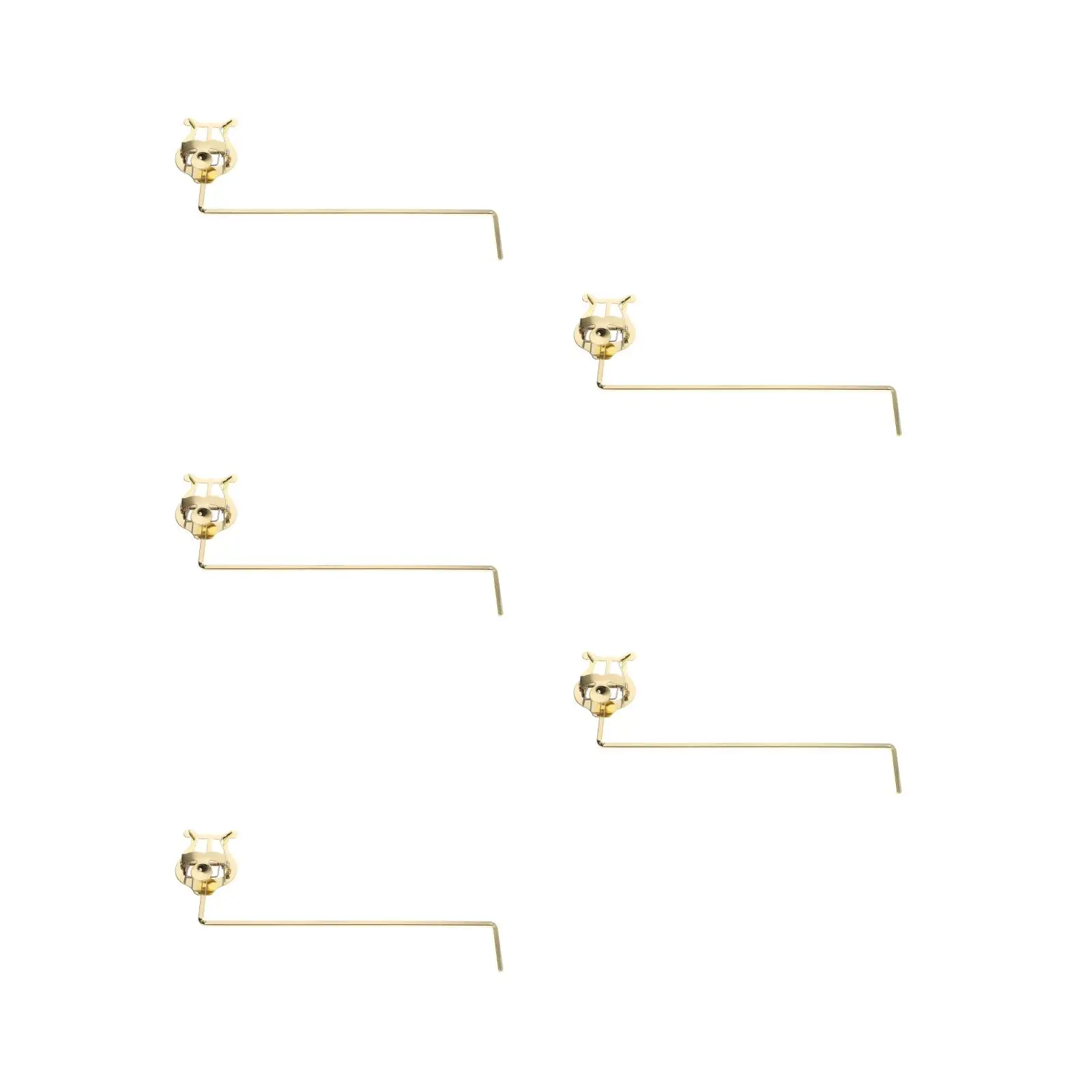 

5pcs 5 Pack Lyre Clip for Phone Flute Music Instrument Piano Notation Alto Sax Holder