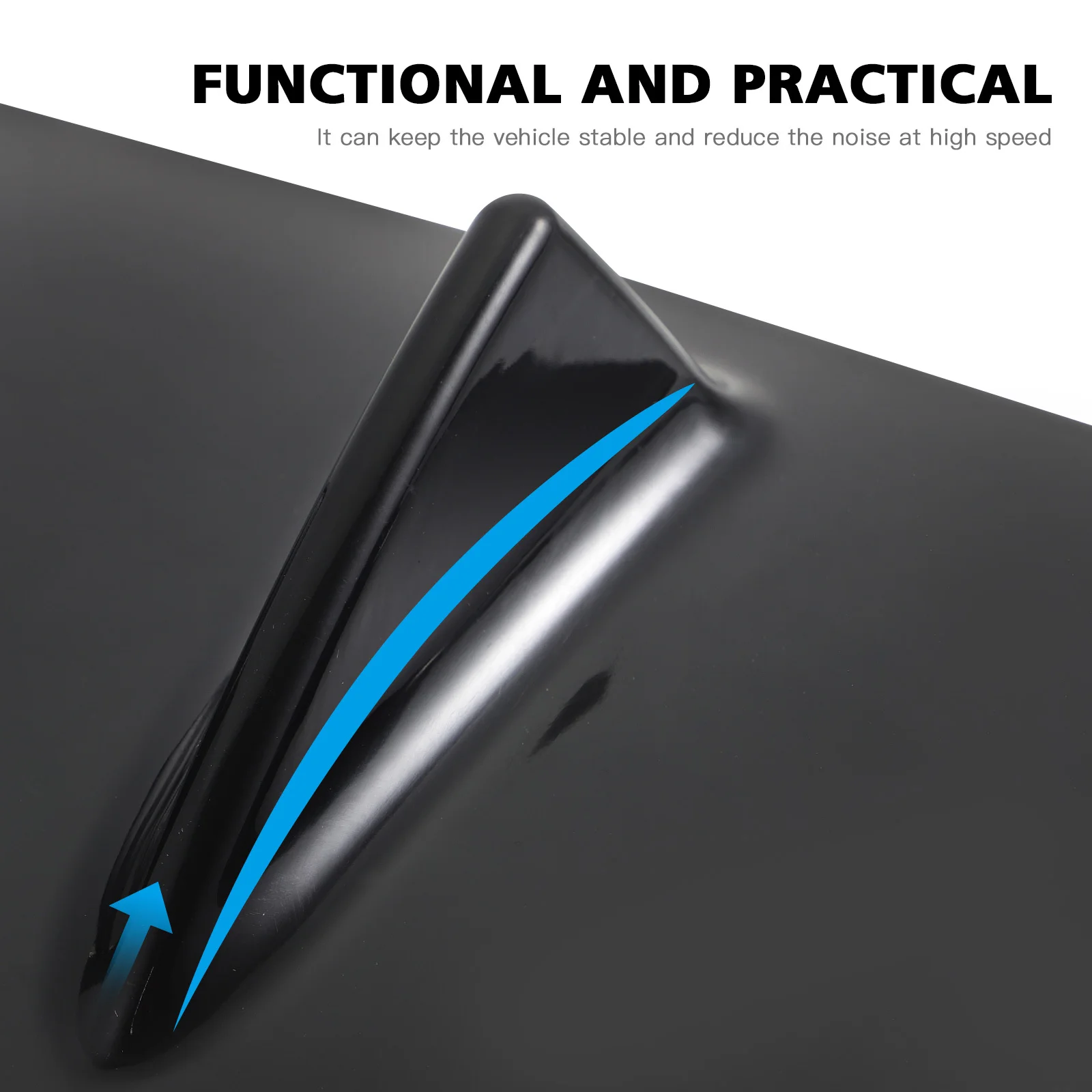 

Car Rear Bumper Spoiler Abs Durable Universal Fit No Modification Rear Diffuser Lip For Vehicle Truck Automobile Exterior Parts