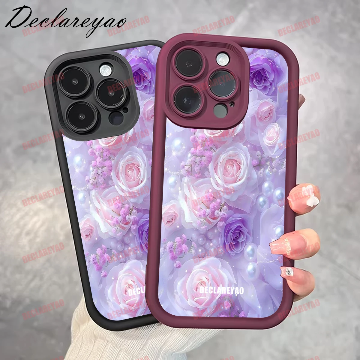 DECLAREYAO ماتي بولي TPU سليم غطاء ناعم ل VIVO لايت X200 X100S Y17S S19 V11 iQOO Y200 Y02S Y29 Y36 SE Y1 حافظة سيليكون مقاومة للصدمات