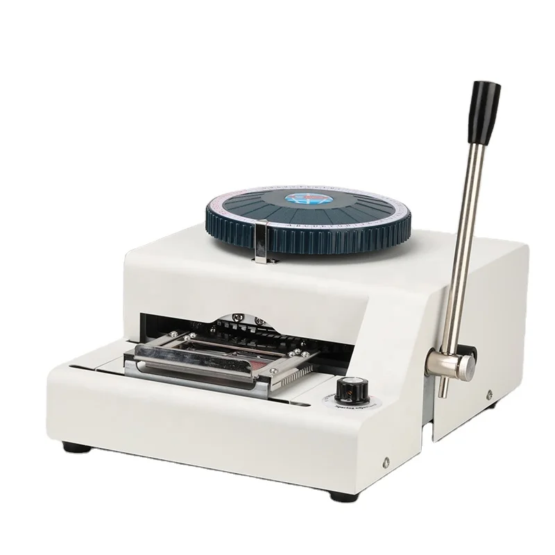 

Factory Wholesale Desktop Manual PVC ID Card Embossing Machine 68 Character Embossing Machine