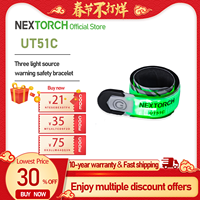 NEXTORCH UT51C LED Rechargeable luminous bracelet Multicolor light source bracelet night sport Security light for signal warning