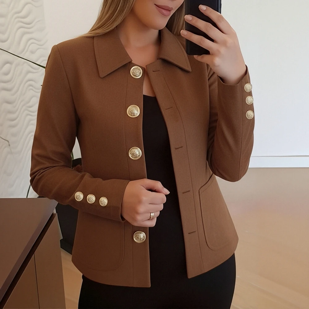 

Повседневный жилет с круглым вырезом, весеннее платье, осенний модный женский топ, удобный крой для различных случаев