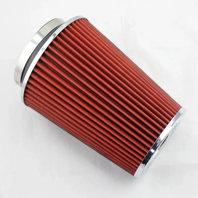 Universal 3Inch 76mm Sports Air Filter Cold Air Intake Clamp-On High Performance Washable Car Professional Spare Parts