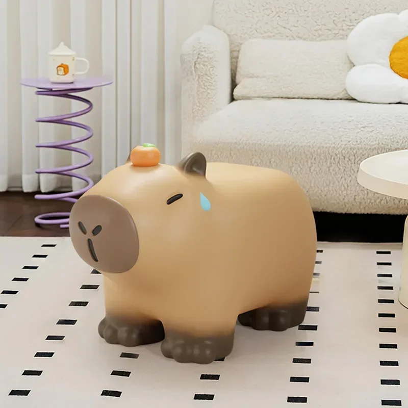 Cute Animal Stools Design Ottomans Creative Living Room Chair Cartoon Portable Footrest Modern Children Footstool Home Furniture