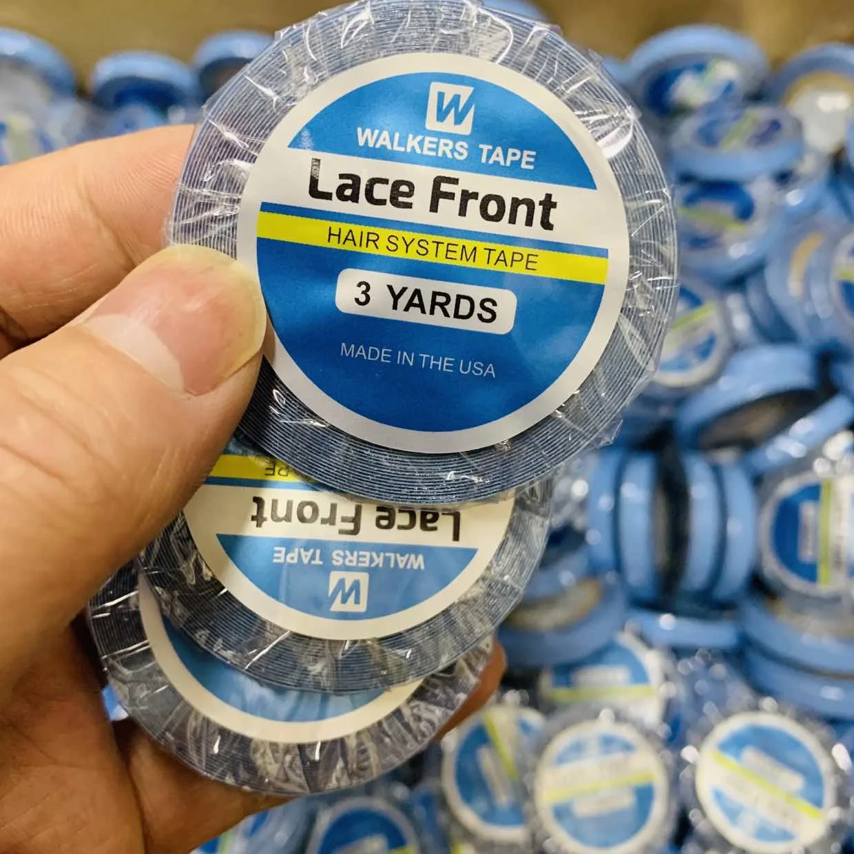 10 pièces 3 mètres 0.8 cm WALKERS ruban dentelle avant cheveux SystemTape Extension Ultra tenir Walker bande double perruque adhésif