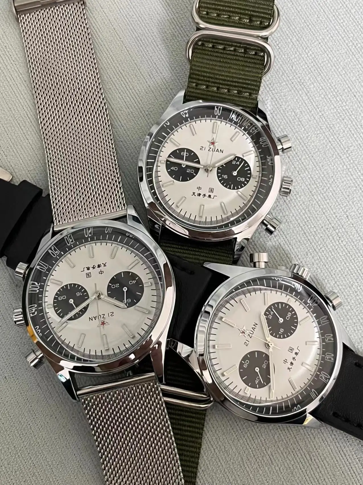 New Fashion 1963 Pilot Men's Watch Luxury Date Multifunction Chronograph High Quality Leather Strap Business Casual Quartz Watch