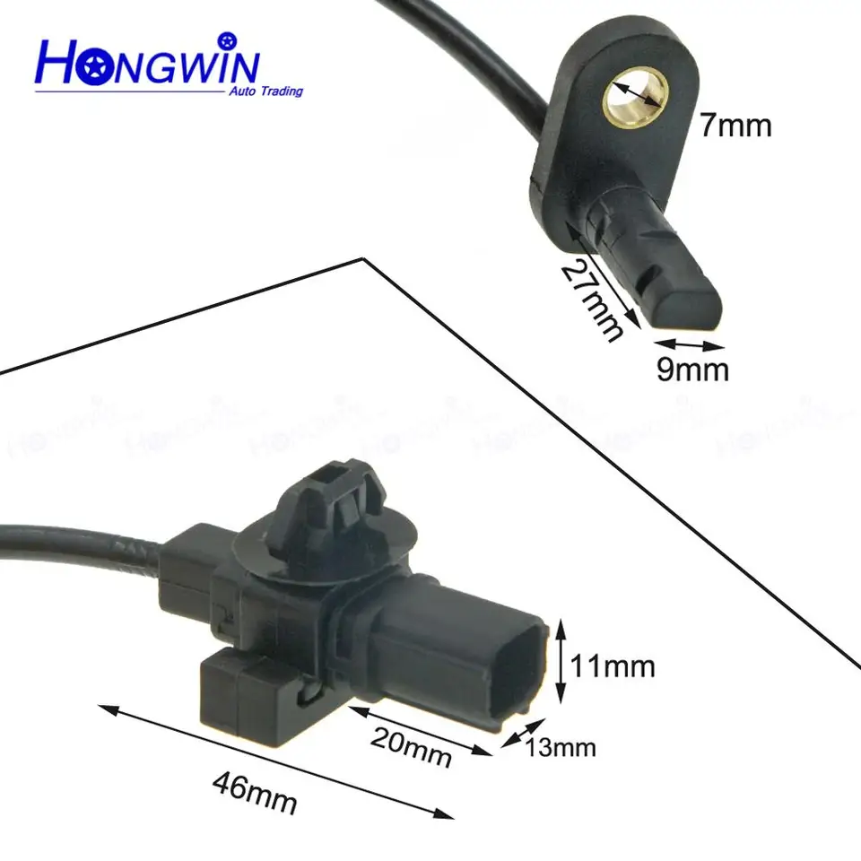 Pair Of Front ABS Wheel Speed Sensors – Fits 2006-2011 Honda Civic (Left + Right)