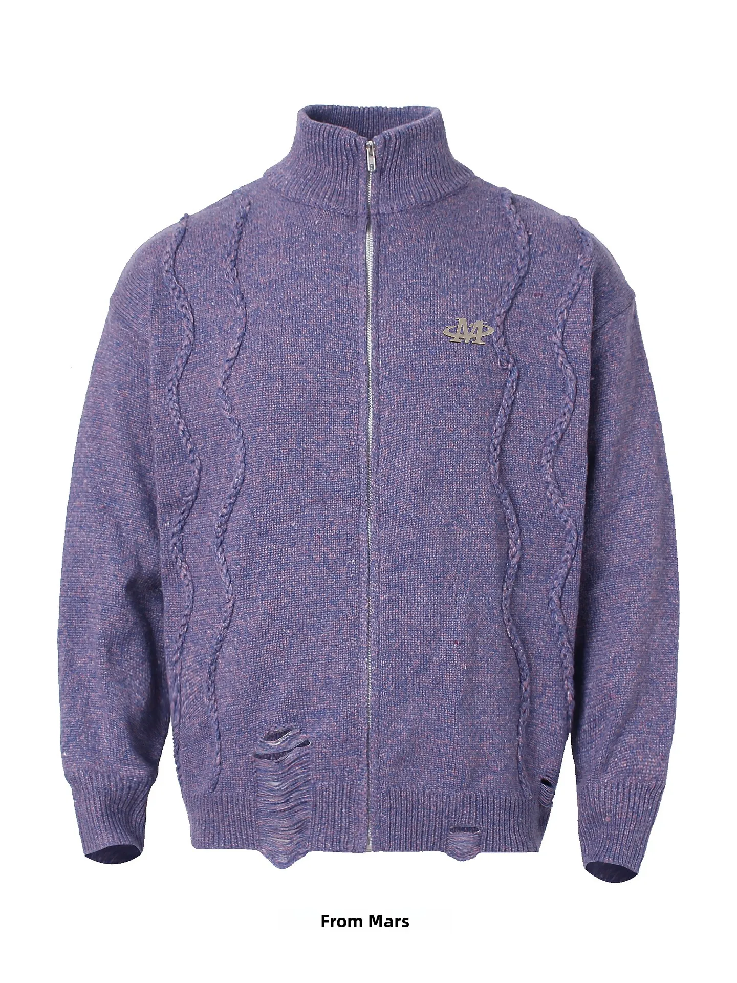 

Вязаный кардиган на молнии, повседневный, свободного кроя, для пар, с воротником-стойкой, теплый, однотонный, осенний, для отдыха