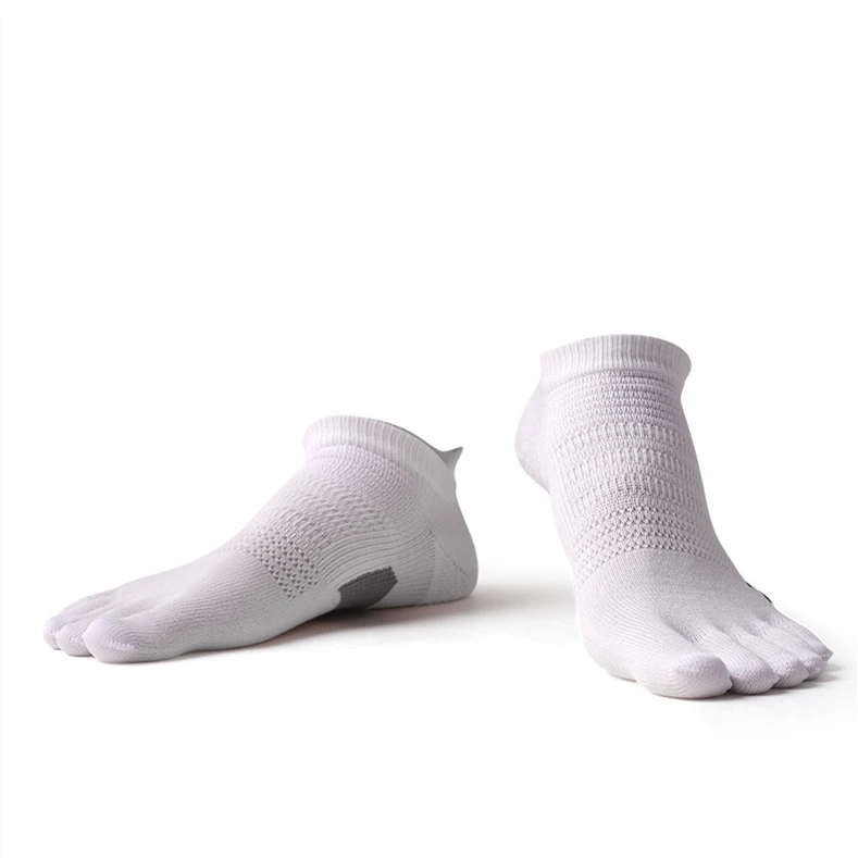 4 Paar Herren-Sportsocken mit fünf Fingern, weich, atmungsaktiv, Marathon-Socken, niedrige, flache, kurze Socken, Outdoor-Wandersocken – Detail 2