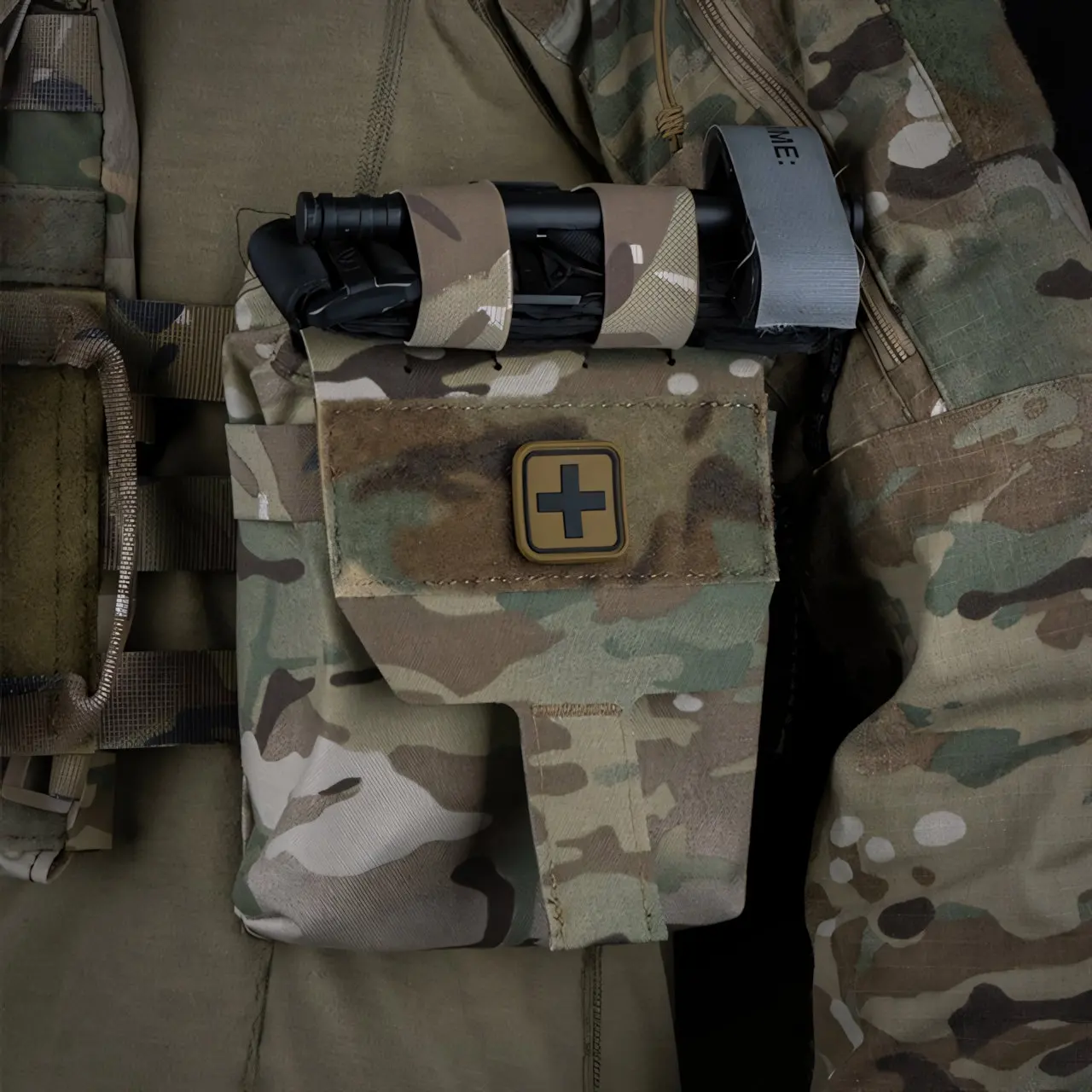 Wosport IFAK Trauma Rapid First Aid Kit Pouch Cordura MOLLE Quick Access Foldable Medical Organizer Airsoft Outdoor Training Use