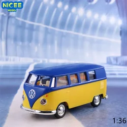 1:36 VOLKSWAGEN T1 Bus Diecast Car Model Toy Car VW Transporter For Children‘s Gift Collection Educational A133