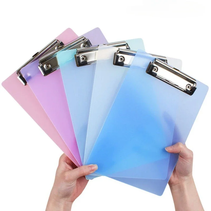 A5 Clipboard Folder Writing Pad Holder Memo Clip Board File Clip Writing Clamps Kids Cute Stationery Office School Supplies New