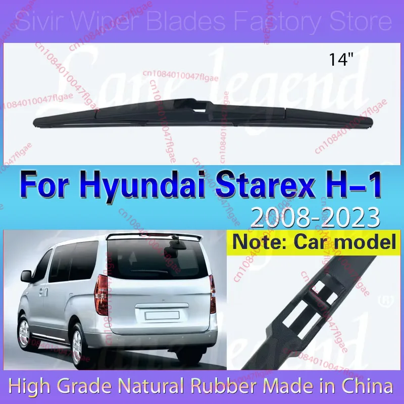 

14" Rear Windshield Windscreen Washer Wiper Blade For Hyundai Starex H-1 2008-2023 2022 2021 2020 Car Accessories Accsesories