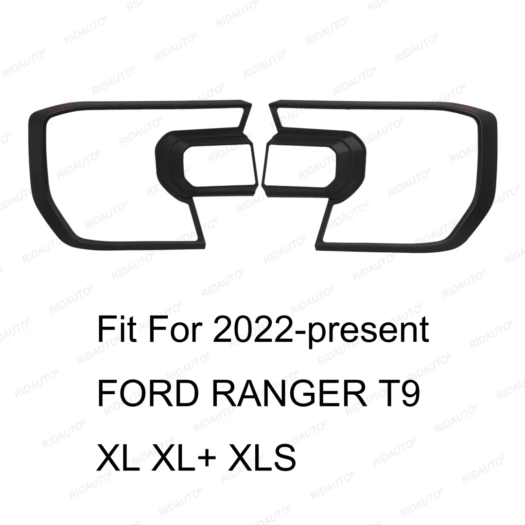 Halogen Headlamp Headlight Head Lamp Light Cover Sticker Garnish Protector Protection For FORD RANGER 2022 2023 T9 XL XL+ XLS