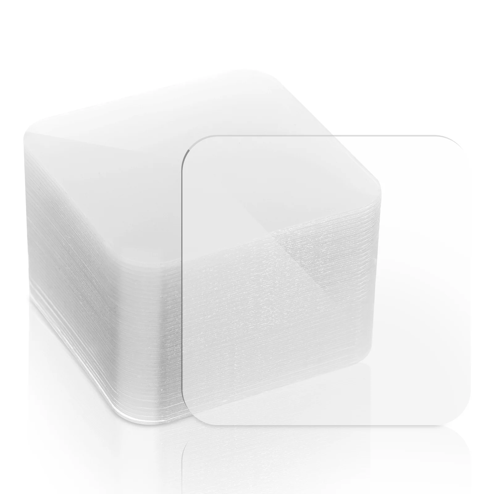 Cinta adhesiva transparente de doble cara, 40 Uds., cuadrados de montaje resistentes para colgar en la pared, sin daños a pintar, extraíble