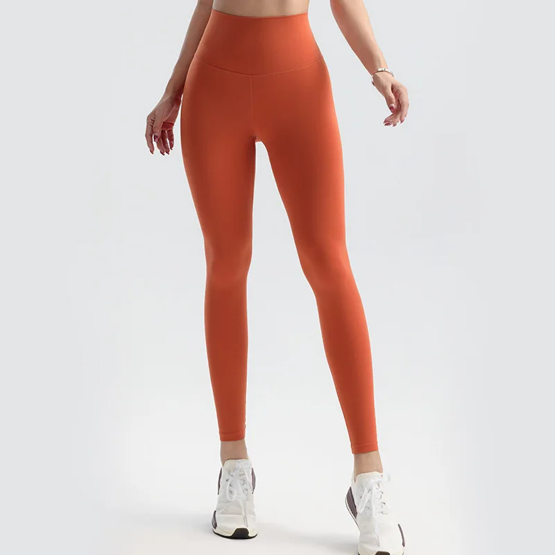 Cloud sense lightness naked sense yoga pants track-free foot high-waisted n yoga pants peach buttocks fitness pants woman