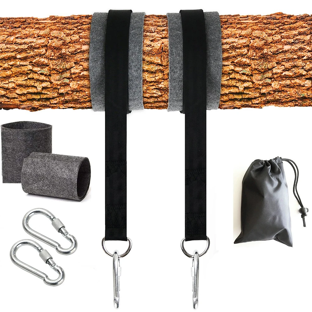 

2pcs Hammock Tree Durable Thickened Outdoor Hammock Hanging Straps Lightweight Sturdy For Camping Gift Tree Swing Straps Outdoor