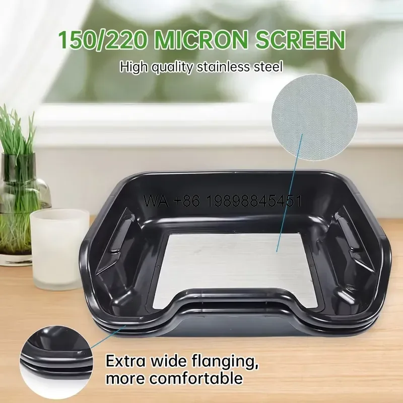 Wmwmnu Trim Bin Tray with 150 220 Micron Screen Pollen Collection Trimming Trays for Herb Processing and Kief Catching