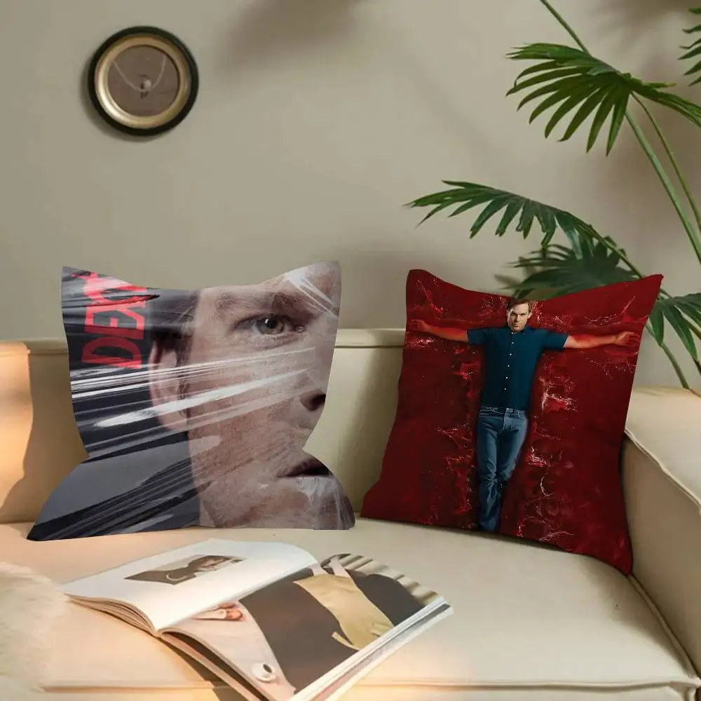 Dexter Morgan Character Maple Design Cushion Cover Happy Autumn Harvest Decor Holiday Decorati Pillow Cover