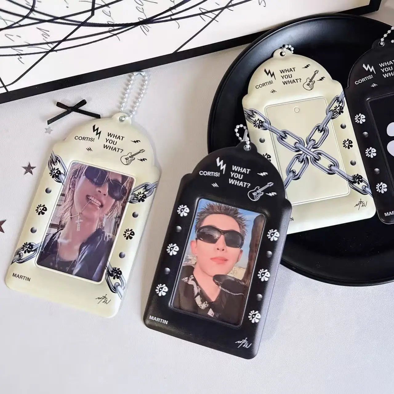 Kpop Photo Card Holder PVC Card Holder Storage Small Card Display Pendant To Send Friends PVC Homemade Card Holder Bag