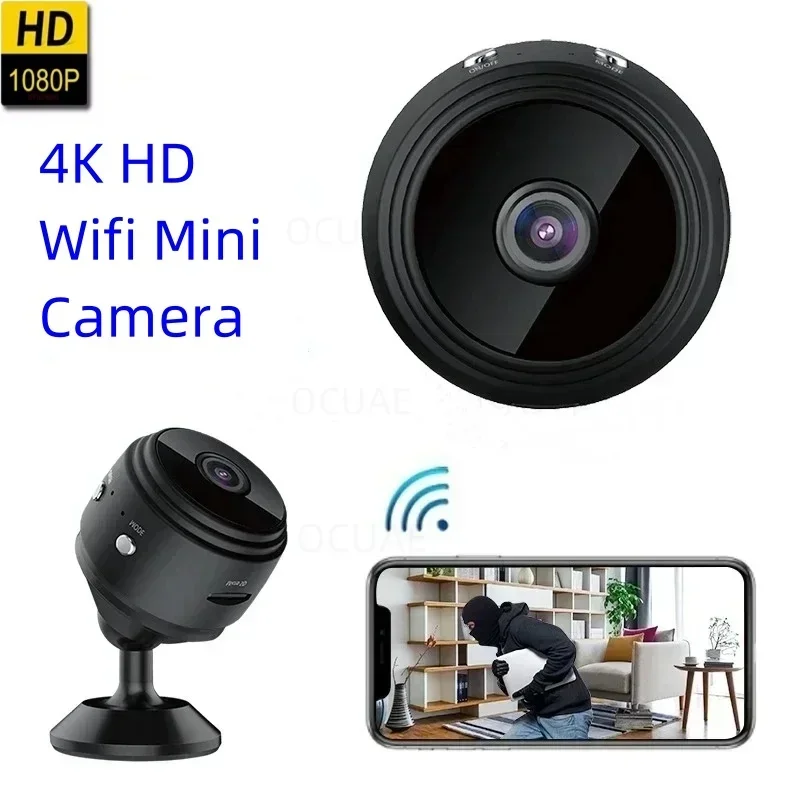 4K HD  Wifi Mini Camera Night Vision Sensor IP Motion Camcorder Monitor Phone App Camaras Video Surveillance Thermal Camera