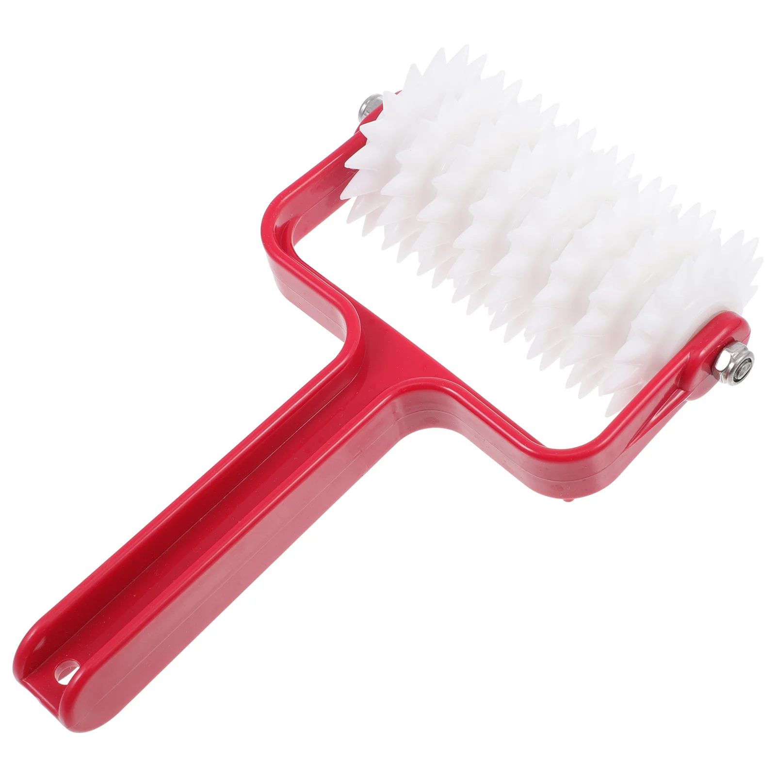 1 قطعة ثقب البيتزا الناخس الأحمر البيتزا أداة فرد العجين دوكر المعجنات إبرة عجلة المطبخ أداة المعجنات إبرة عجلة #1