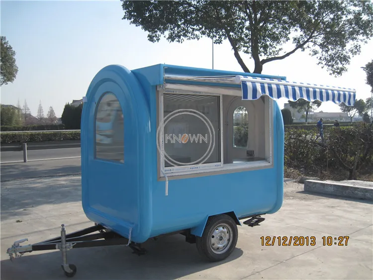 Factory price food cart food trailer ice cream hot dog street store mobile Tractor trailer with free logo and color design