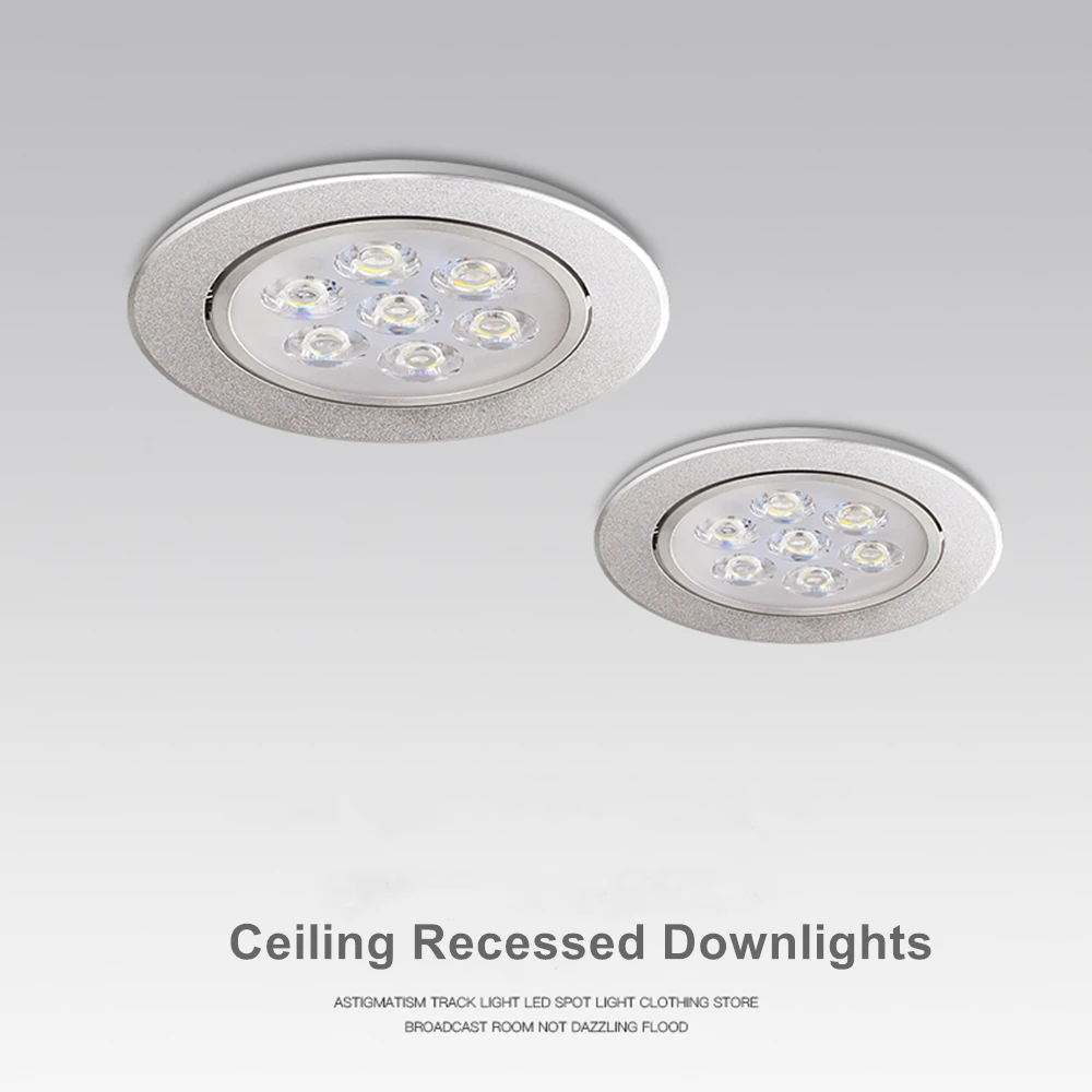 Imagem -02 - Downlight de Teto Led Regulável Redondo Embutido Alta Potência Cree Holofote Doméstico Luminária Ac85265v 3w 4w 5w 7w