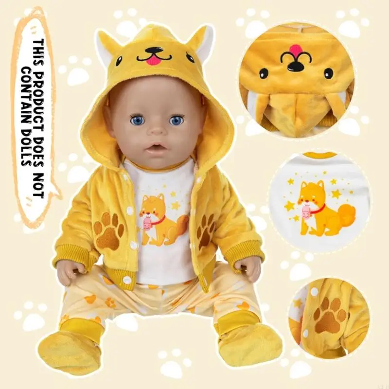 ชุดตุ๊กตา 18 นิ้วเครื่องแต่งกายเครื่องแต่งกาย Dressingup Dolstume สำหรับเด็ก A2UB
