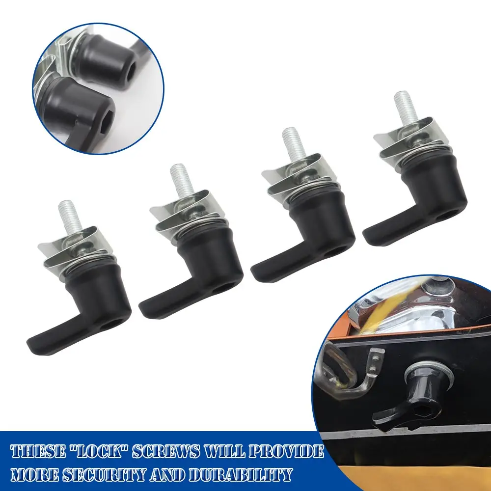 Hard Saddlebag Lever Lock Mounting Kit Fits For Harley Touring Road King Street Glide Electra Glide Aluminum Black/Chrome/Silver