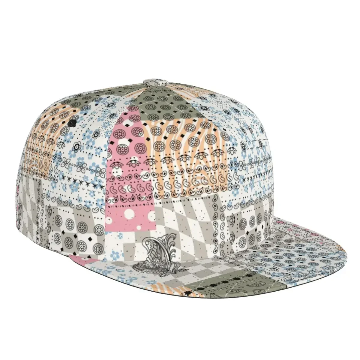 Paisley 3D Print Baseball Cap Casual Sun Hat Elegant Ethnic Style Fashion Stage Hip Hop Women Men