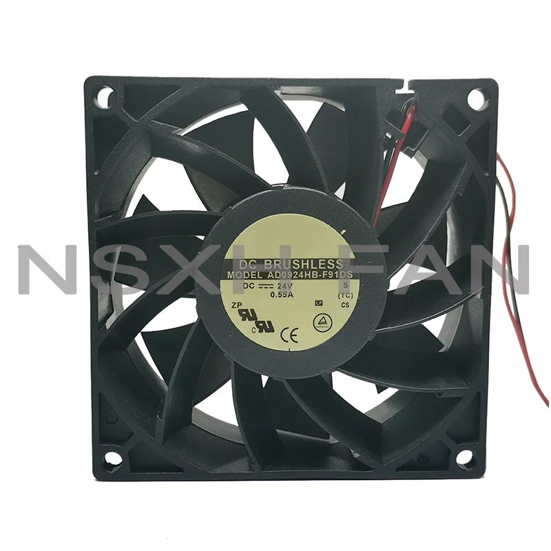 New Original Brand AD0924HB-F91DS 9038 9cm 24V 0.55a Two-Wire Cooling Fan