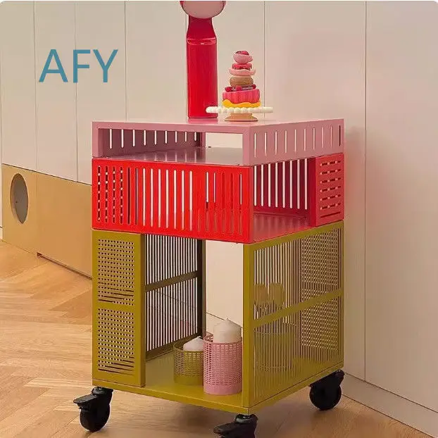 Dopamine Sideboard for Tessamans Storage Cabinet with Wheels Mobile Kitchen Cart Stylish Living Room Organizer Trendy