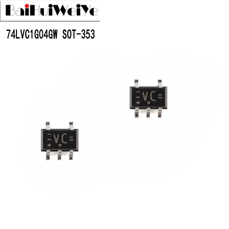 10Pcs 74LVC1G04 VC 74LVC1G04GW SOT-353 Single Inverter Logic Chip New Good Quality Chipset