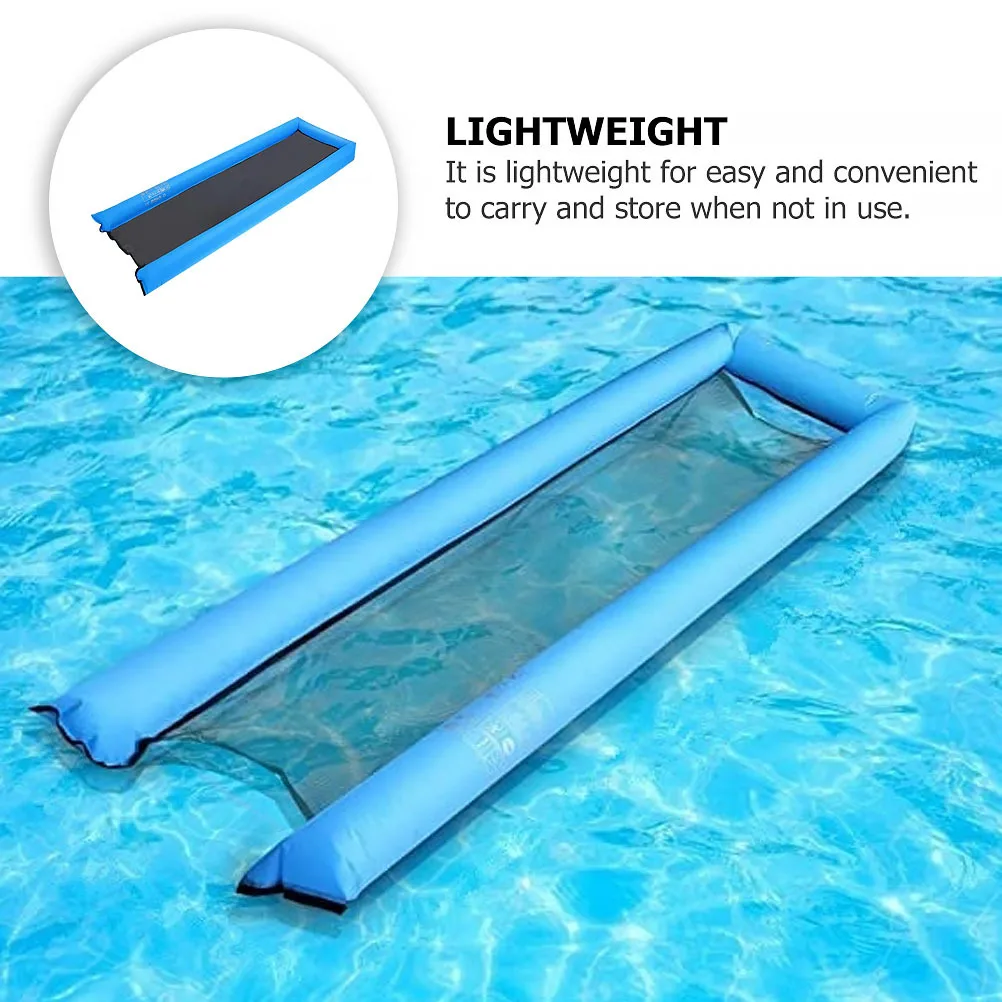 Floating Bed for Swimming Inflatable Water Mat Pool Float Pad Large Capacity Strong Material Uv Resistant Ideal for Summer