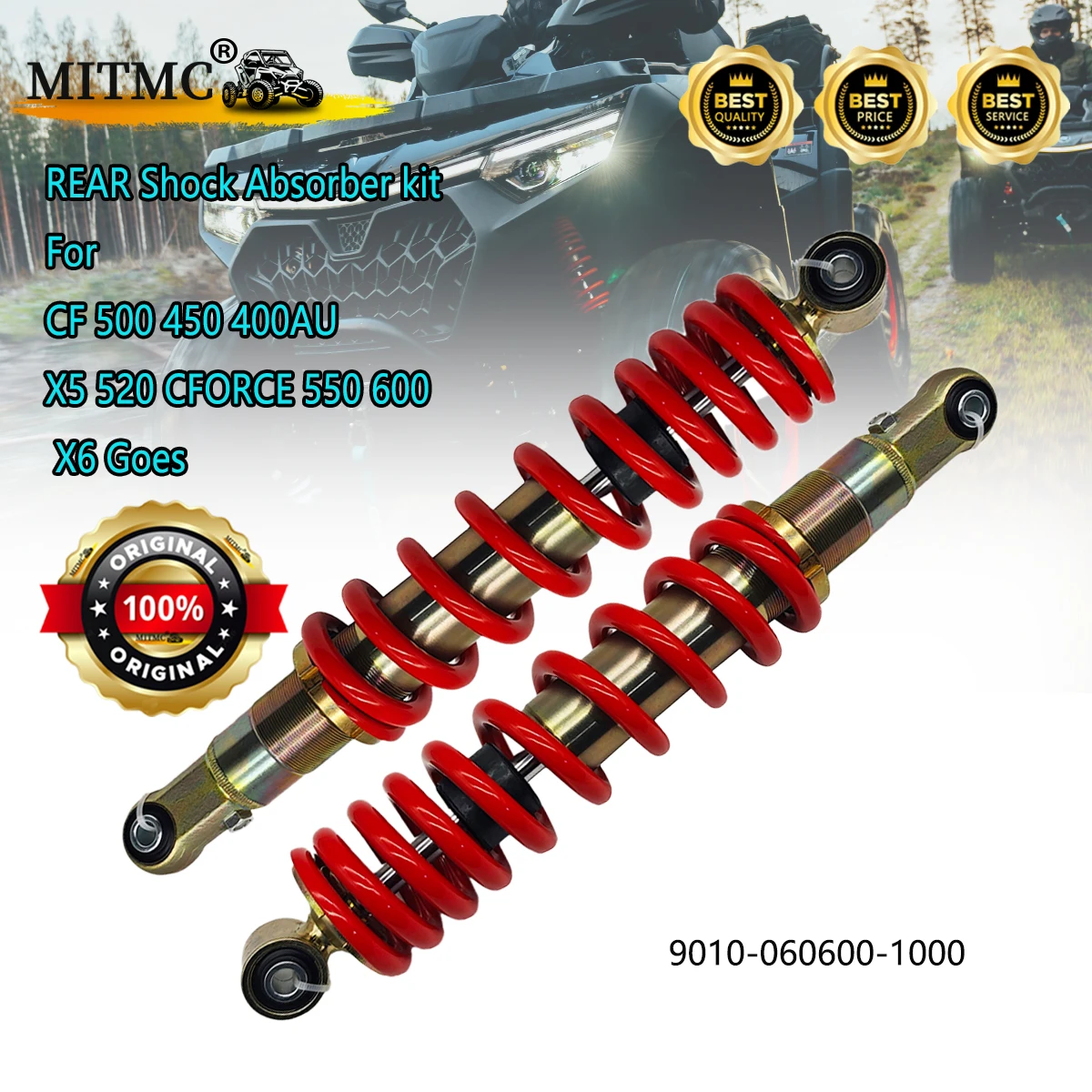 완충기 키트 CF500 450 400AU X5 520 CFORCE 550 600 X6 Goes ATV 9010-050600-1000 9010-060600-1000