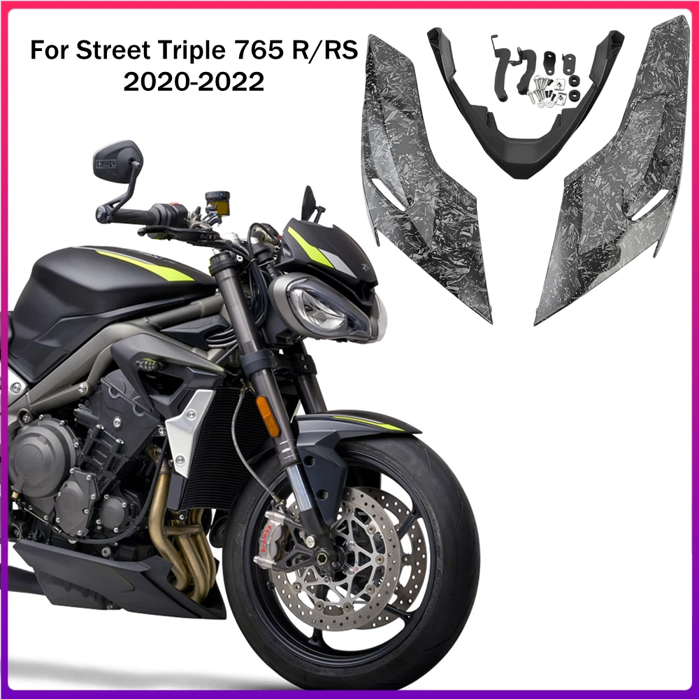 

For Triumph Street Triple 765 R RS 2020- 2022 765R 765RS Engine Spoiler Lower Fairing Cowling Cover Body Frame Panel Fit Suite