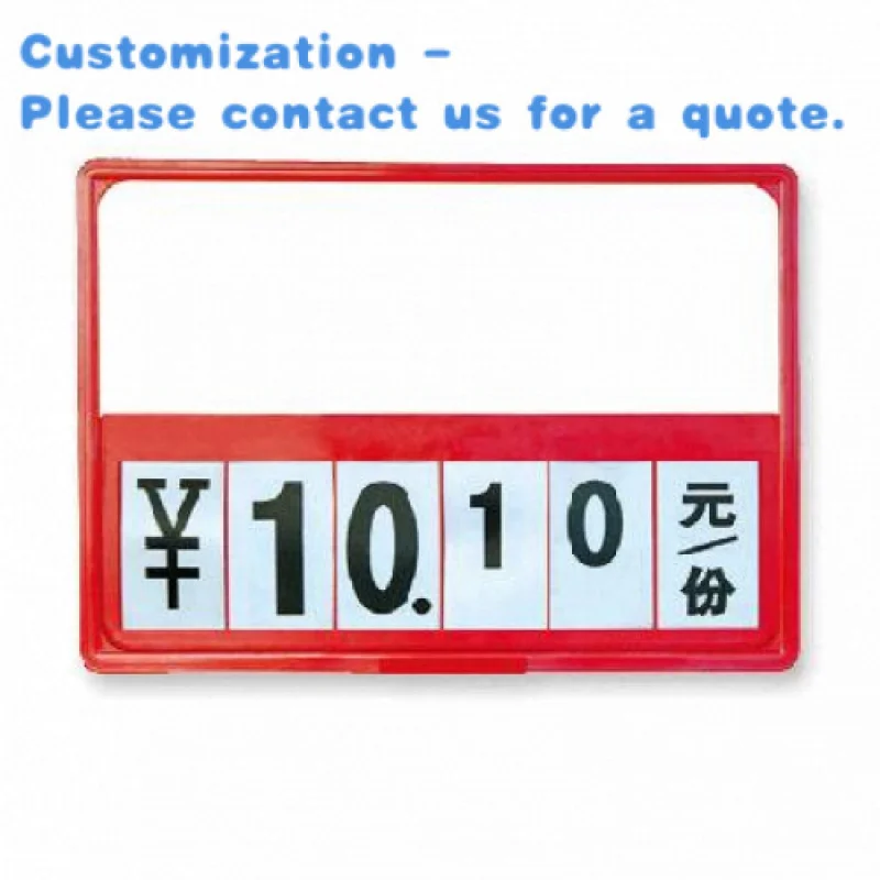 

custom.Supermarket Plastic Price Display Board Frame Promotional Price Sign Board