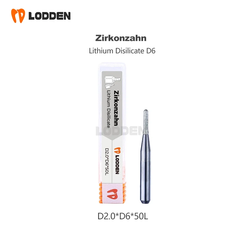 Zirkonzahn D6 Frese Trapano Dentale Metallo Disilicato di Litio Gambo DC Diamante Rivestimento Fresa Diametro materiale