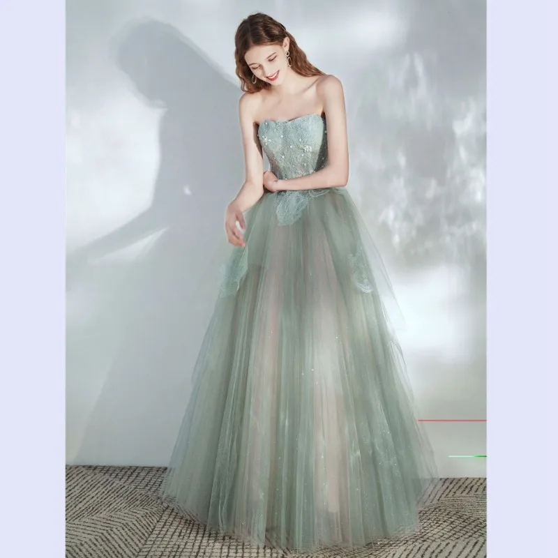 

Sexy Club Fashion Evening Dress for Women 2026 Spring and Summer New Style Strapless Adult Dress Fashion Banquet Long Dress