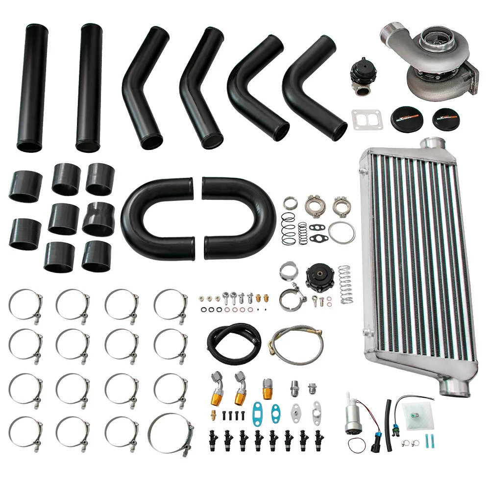 

Complete Universal GT45 T4 Flange Turbo Charger Turbocharger Parts Kit For 3.0L-6.0L Engine Boost Up To 800HP